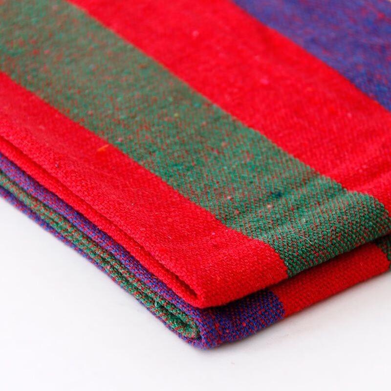 Makizaza Outdoor Rainbow Canvas Hammock
