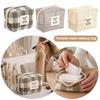 New Multi-purpose Mesh Cosmetic Bag Checkered Portable Travel Mesh Toiletry Bag Makeup Storage Case Storage Bag