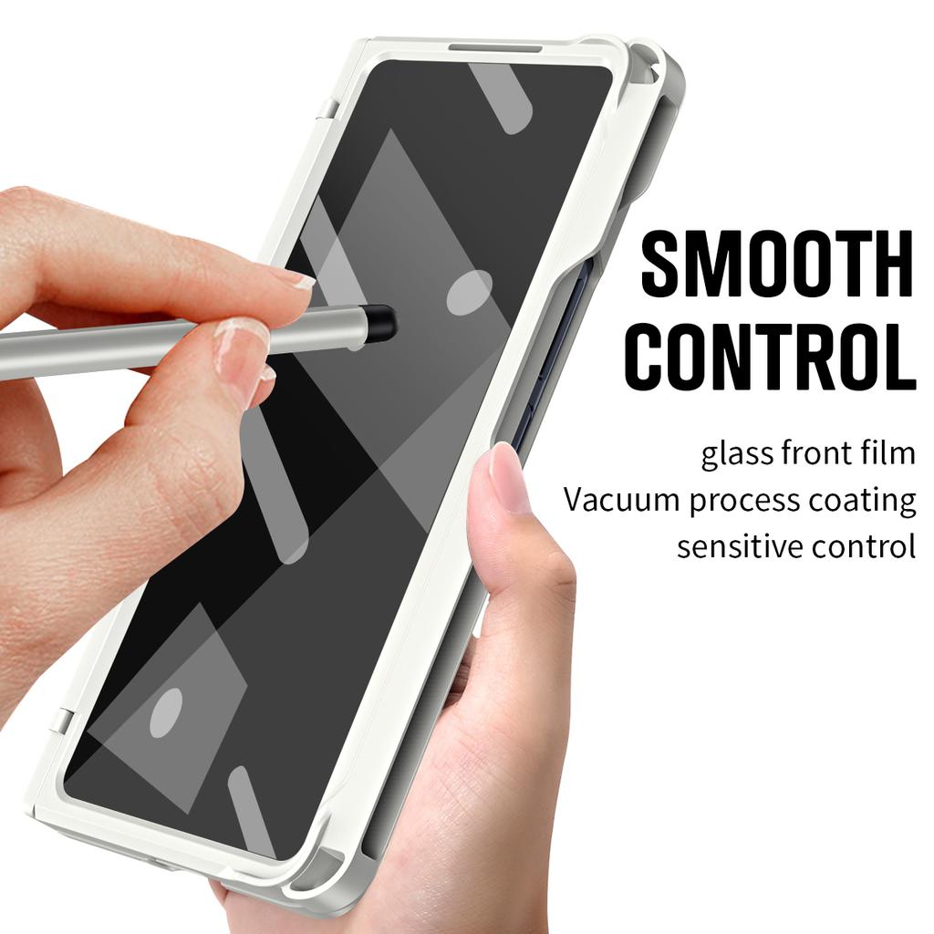 For Samsung Galaxy Z Fold7 5G Case Kickstand Hard PC Phone Cover with Stylus/Screen Protector
