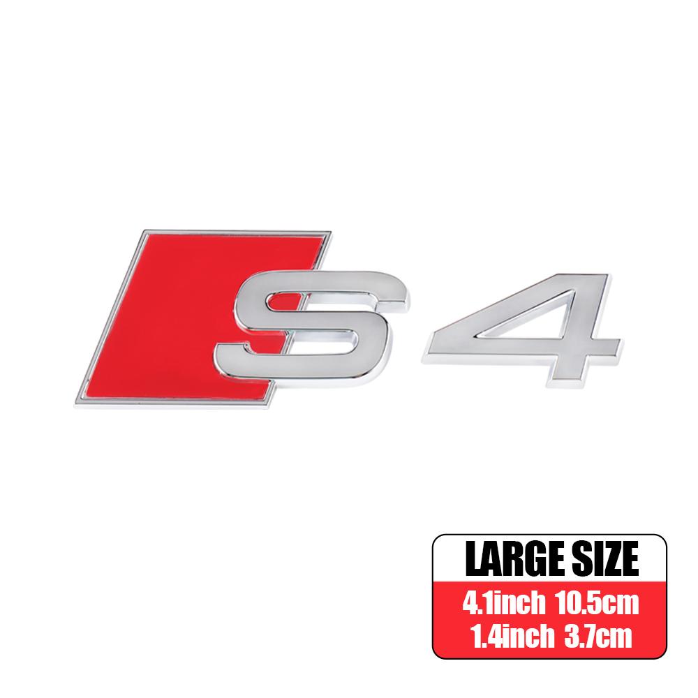 For Audi Sline TT RS Quattro A3 A4 A5 A6 A6L S Q3 Q4 Q5 Q6 Q7 3D ABS Car Trunk S3 S4 S5 S6 S7 S8 Sticker Badge Auto Accessories