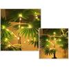 Realistic Glowing Plastic Palms Tree With LED Bulbs Great Decorative Table Lamp For Nighttimes Event