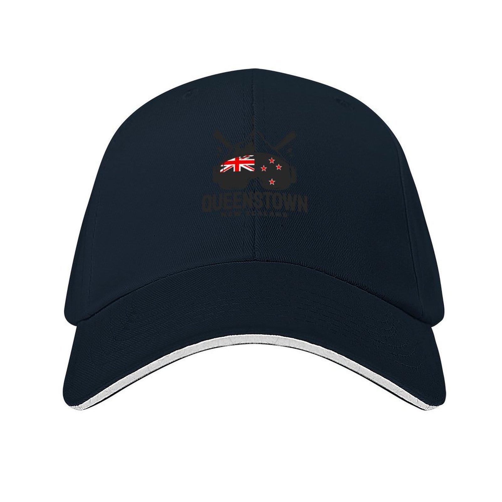 

Queenstown New Zealand Ski Resort Skiing Souvenir Baseball Cap Snap Back Hat Golf Cap fishing caps man Woman Mens
