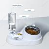 2025 Food Container with Waterer Pet Waterer Feeder 2-in-1 Dog Cat Bowl Water Dispenser Automatic Water Storage Pet Food Feeder