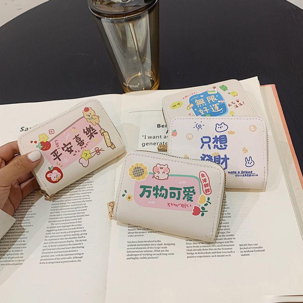 

PU Short Wallet Large Capacity Money Bag New Coin Purse Women