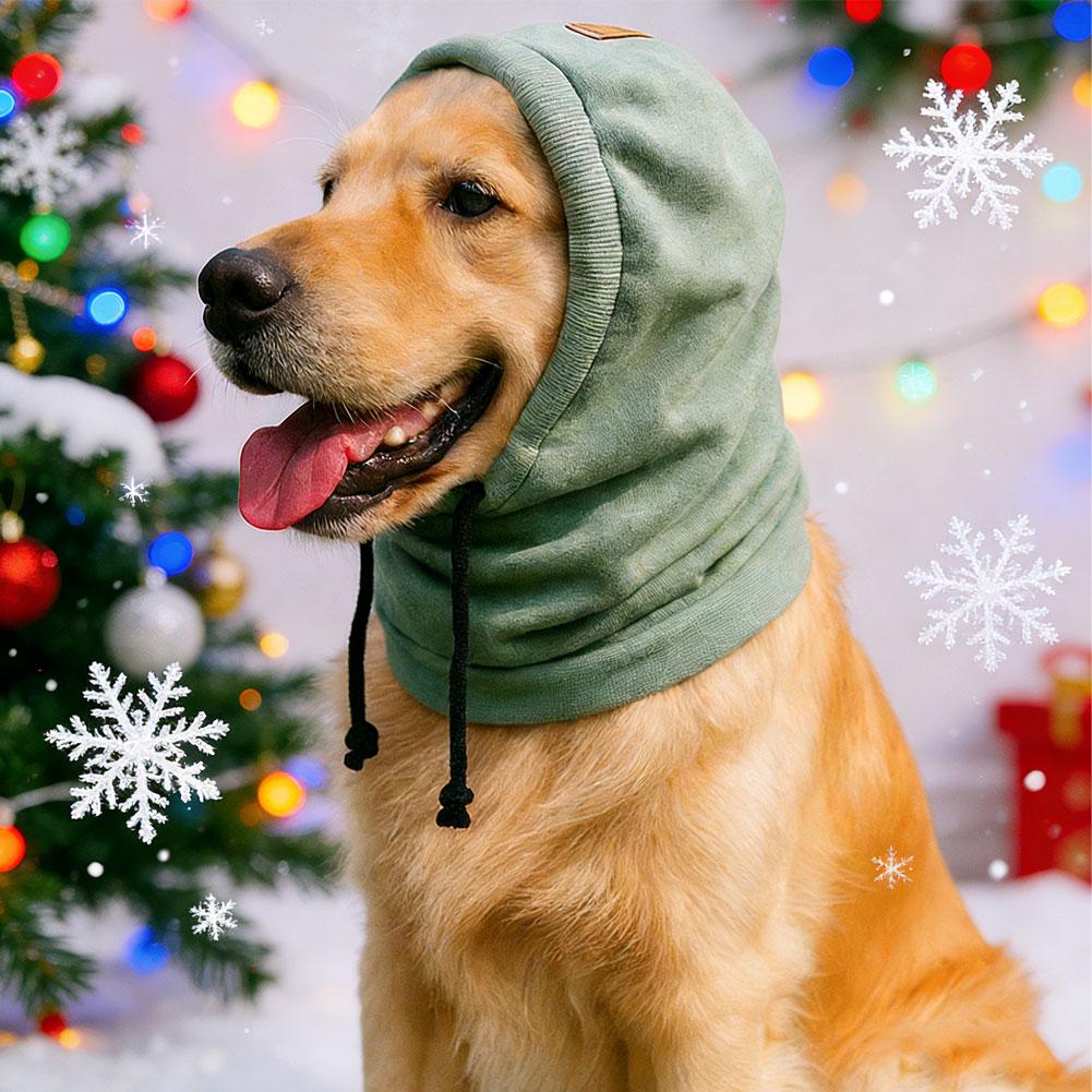 1Pc Pet Dog Warm Hat Anti Cold Calming Earmuffs Noise Proof Hat Autumn Winter Universal Pet Hoodie Headgear Windproof Hat