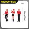 Miniature Figure Set in 1:64 Scale for Car Shows, Micro Landscape Figures, Dioramas