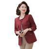 Mom's 2025 Spring-Autumn Fashion Short Jacket for Middle-Aged & Elderly Women - Stylish Little Fragrance Cardigan