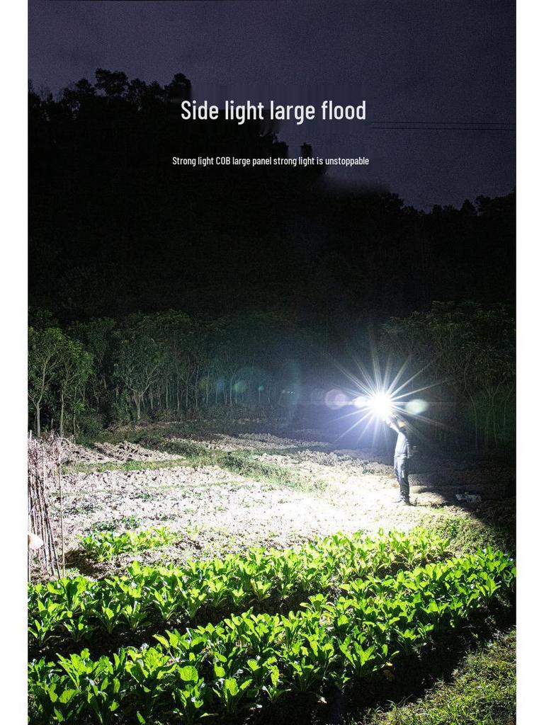 Ultra-Bright Rechargeable High-Power Handheld Flashlight for Outdoor and Home Use