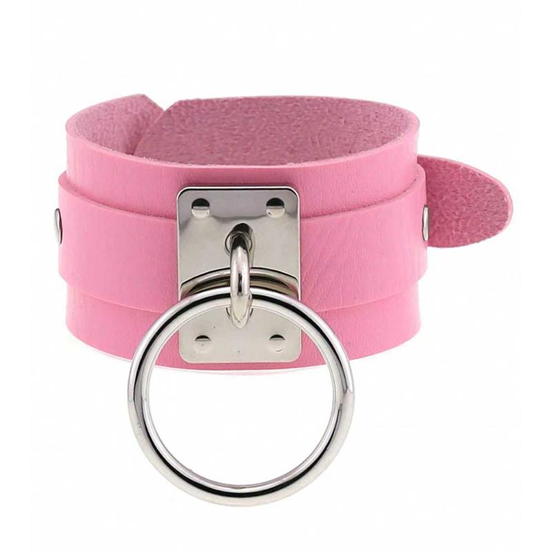 1 Punk Pink Skull Rivet Creative Bracelet Bracelet, Suitable For Women'S Daily Holiday Parties And Halloween Wear