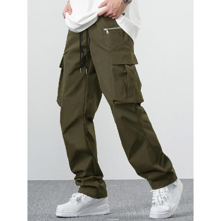 2026 New Loose Multi-Pocket Trousers Men's Casual Versatile Cargo Pants