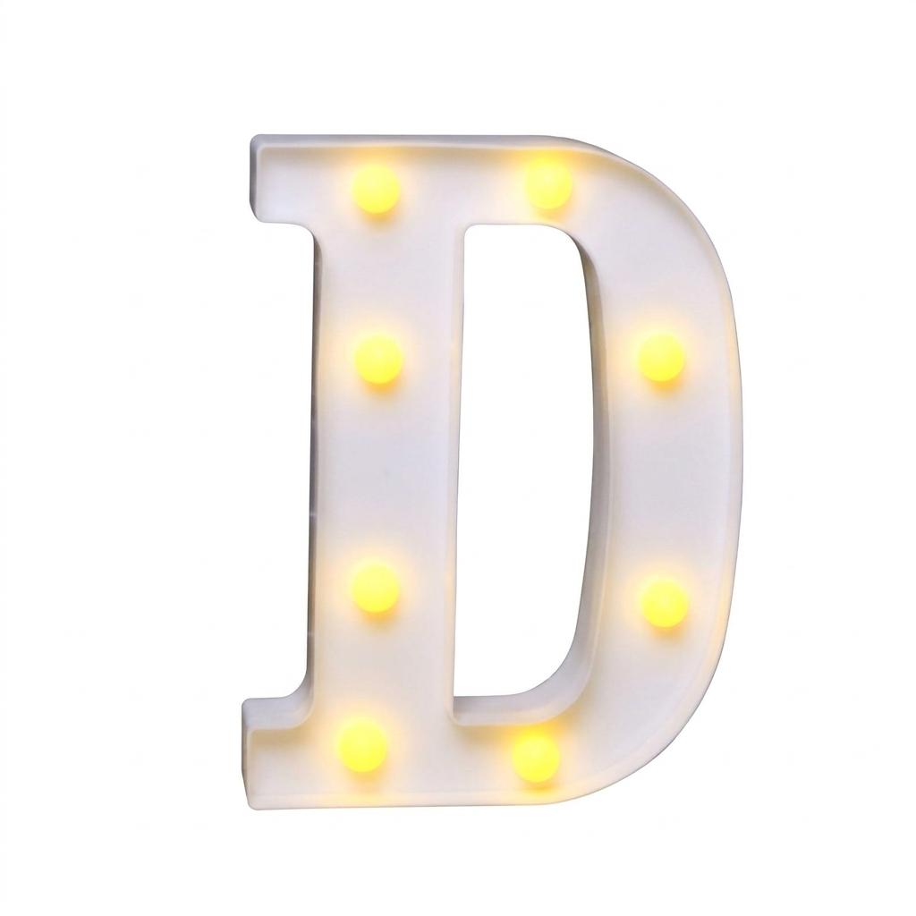 Led Letter Lights: Light‑Up Letters Warm White Alphabet Symbol Lights Battery‑Powered High‑Brightness Pure Lamp for Wedding Birthday Party Event