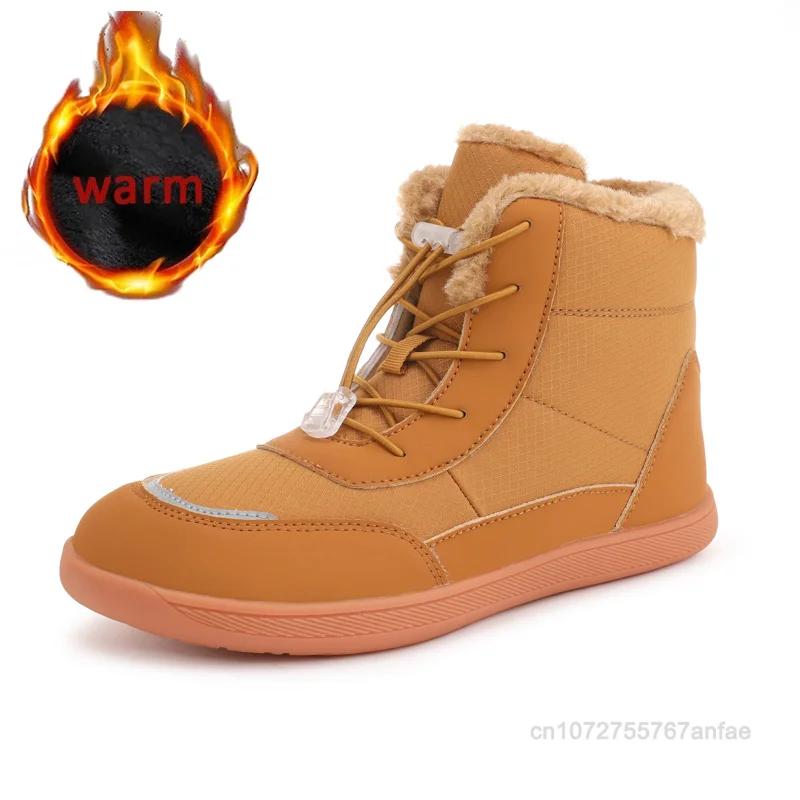 2025 Women's Barefoot   Warm Snow Boots Outdoor Hiking Shoes Winter Fur Ankle Boots Women's Boot Barefoot Ankle Boots