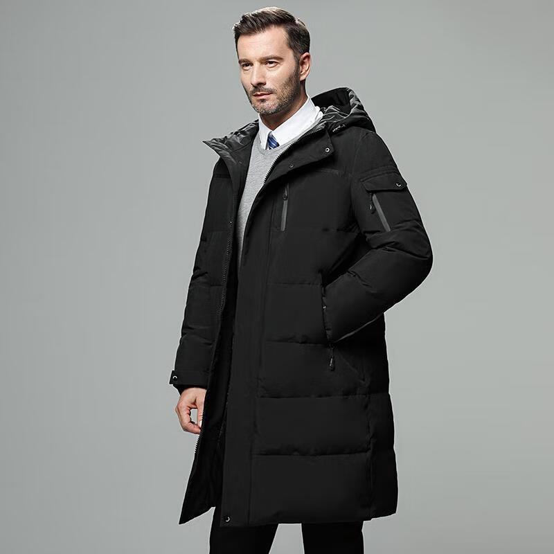 Sichen Binfen High-End Men s Winter Mid-Length Hooded Down Jacket 4XL