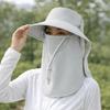 Caps Mask Set Sunscreen Sun Hat Sun Protection Neck Flap Bucket Hat Neck Protection Wide Brim Fisherman Hat Fishing
