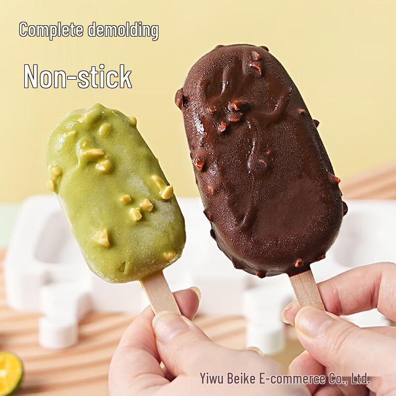 ZISIZ 8-Cavity Silicone Popsicle Mold Set