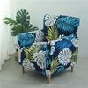 Floral Tub Chair Cover for Living Room Spandex Elastic Club Armchair Slipcover Stretch Single Sofa Covers Home Bar Counter Hotel