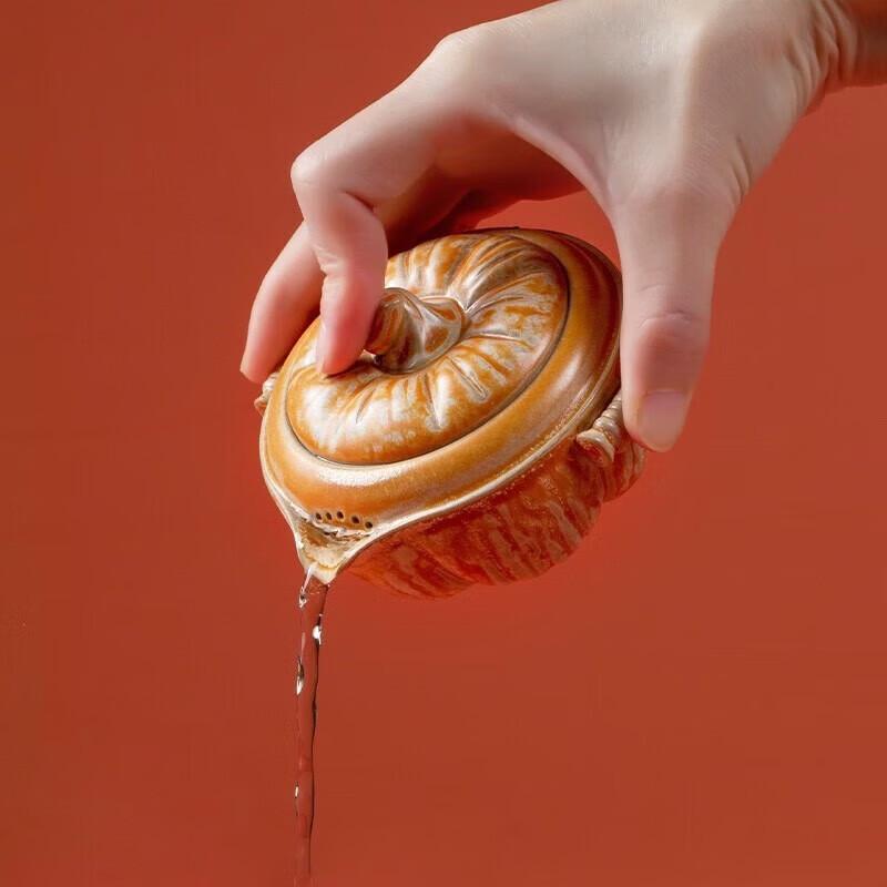 Edenus Ceramic Pumpkin Series Travel Tea Set