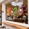 2026 Christmas Shop Window Static Window Stickers, Creative Christmas Decorations, ColorfulCollage Stickers