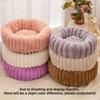 Pet Round Bed Soft Cat Dog Plush Winter Warm Sleeping Dog House for Small Medium Dog Thickened Rabbit Plush Pet Nest Sofa Bed