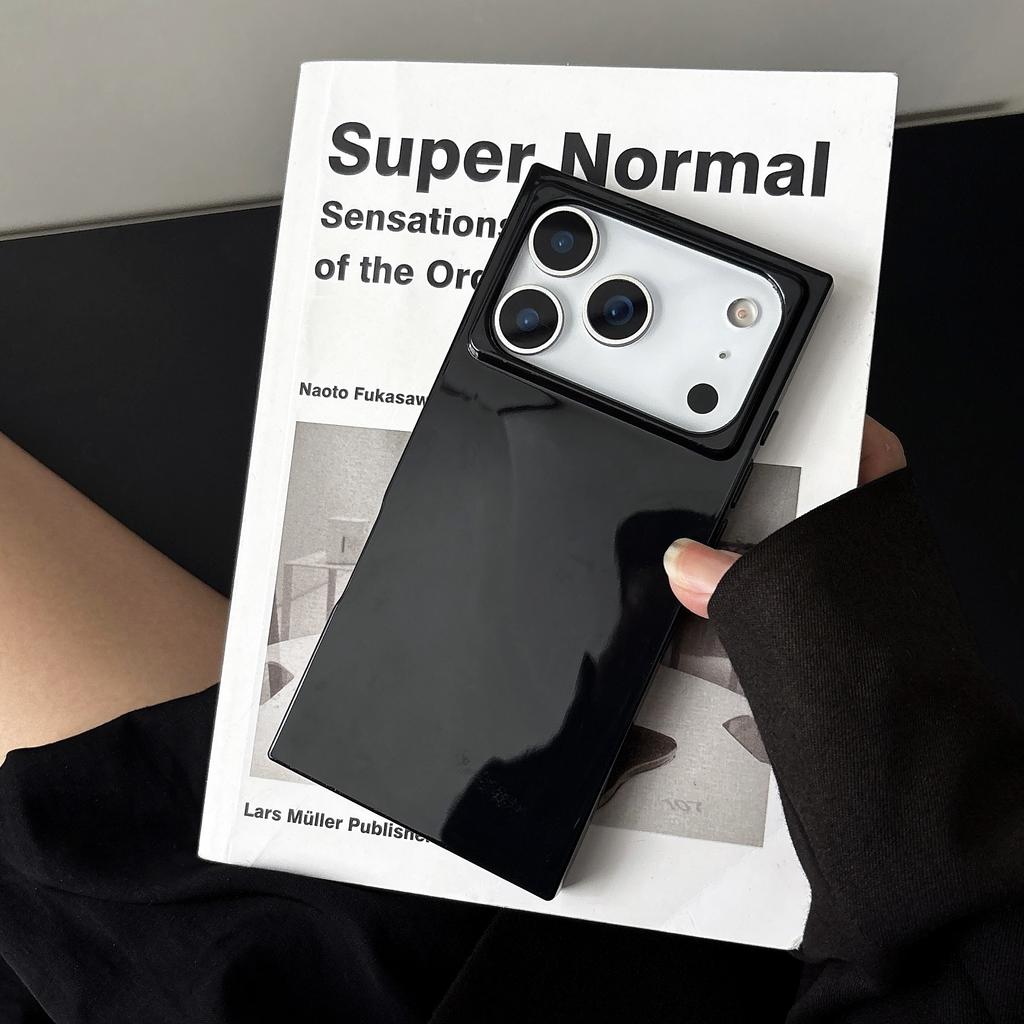 Luxuriöse Weiche Quadratische Fluoreszierende Klare Stoßfeste Hülle Für iPhone 17 Air 16 E 15 14 Plus 13 12 11 Pro Max Kristall Eiswürfel Abdeckung