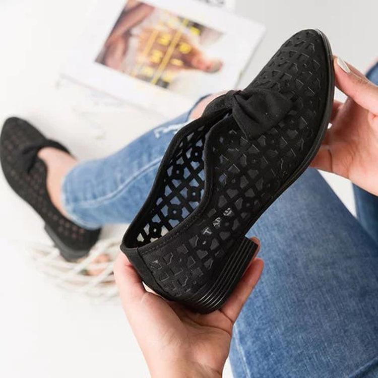 Dámské klínové sandály Dámské evropské a americké velké motýlky jednoduché boty vyhloubené dámské sandály zapatillas de deporte