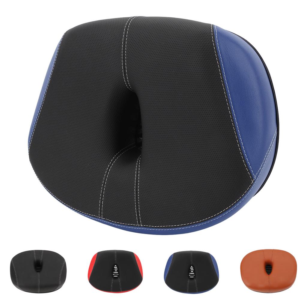 Noseless Bike Seat Wide Bike Saddle Replacement Thickened Hollow Breathable Shock Absorbing City Mou