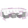 VidaXL Salon de Jardin avec Coussins 10 pcs, Canapés avec Pieds Réglables, Ensemble de Meubles d'Extérieur Patio Terrasse, 3250422