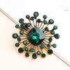 Pomlee Rhinestone Crystal Olives Brooches Unisex Women And Men Brooch Pin Collar Jewelry Suit Coat T -Shirt Dress Accessories