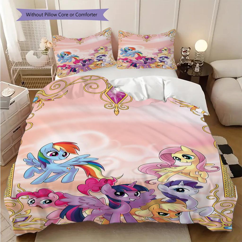 Twilight Sparkle Magical Adventure Bedding 1 Duvet Cover 2 Pillowcase Without Core Christmas Birthday Gift Soft And Comfortable
