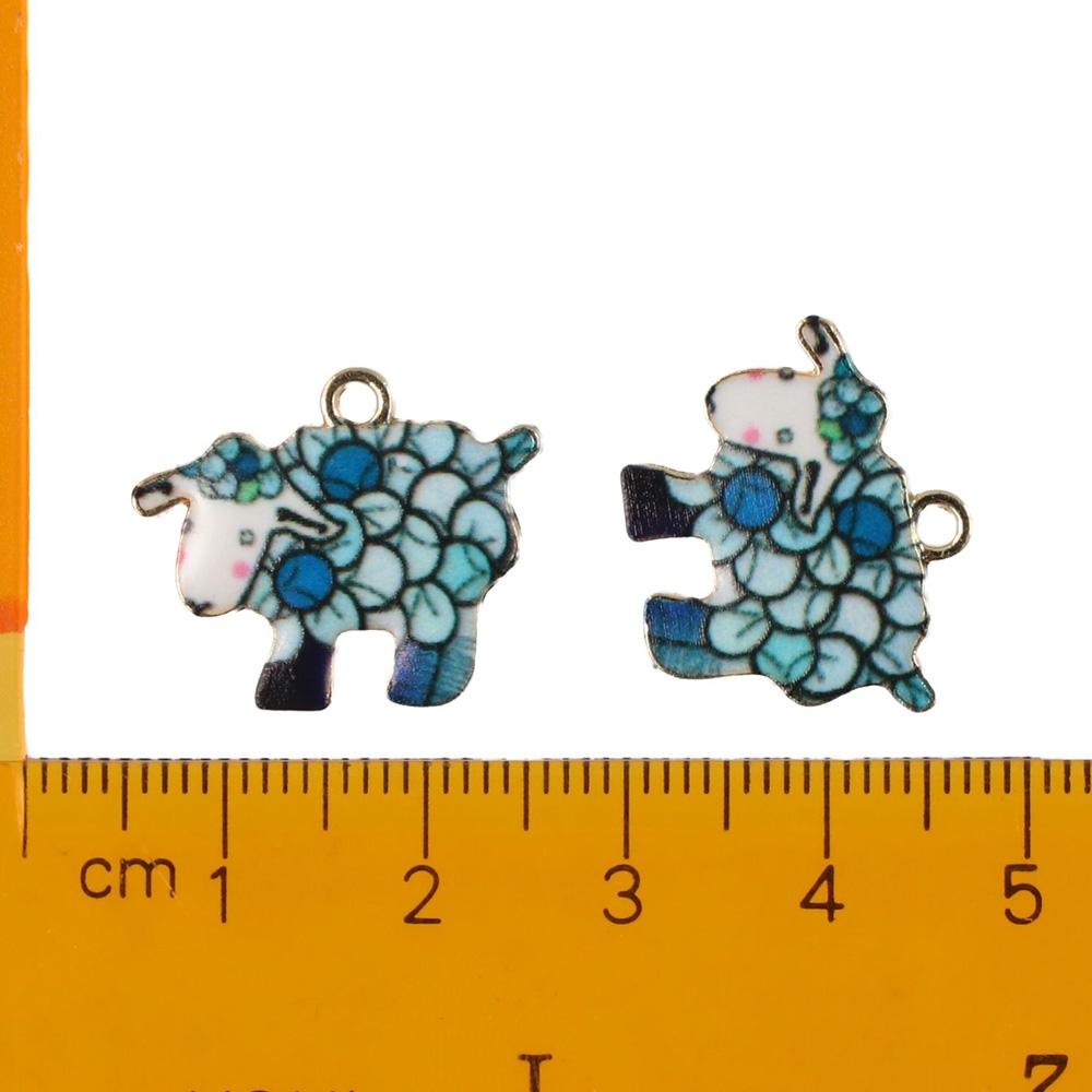 3 Colors Goat Enamel Charms 17*21MM Artifact Jewelry Making Diy Pendant for Necklace