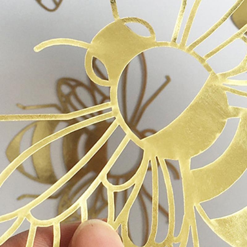 12 Hollow Bee Wall Stickers Home Decor Holiday Party Layout Cardstock Home Decor Window Decals Home Decor