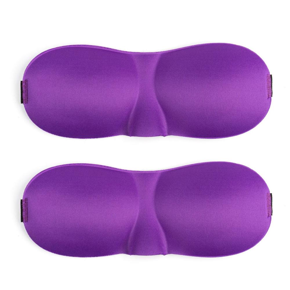 Tcare 2Pc 3D Sleeping Eye Mask Travel Rest Aid Eye Mask Cover Patch Paded Soft Sleeping Mask Blindfold Eye Relax Massage Tool Beauty