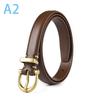 Luxury Designer Women Belt Genuine Leather Female  Metal Belt Buckle Waistband 3 Colors High Quality Trend Belt Lady