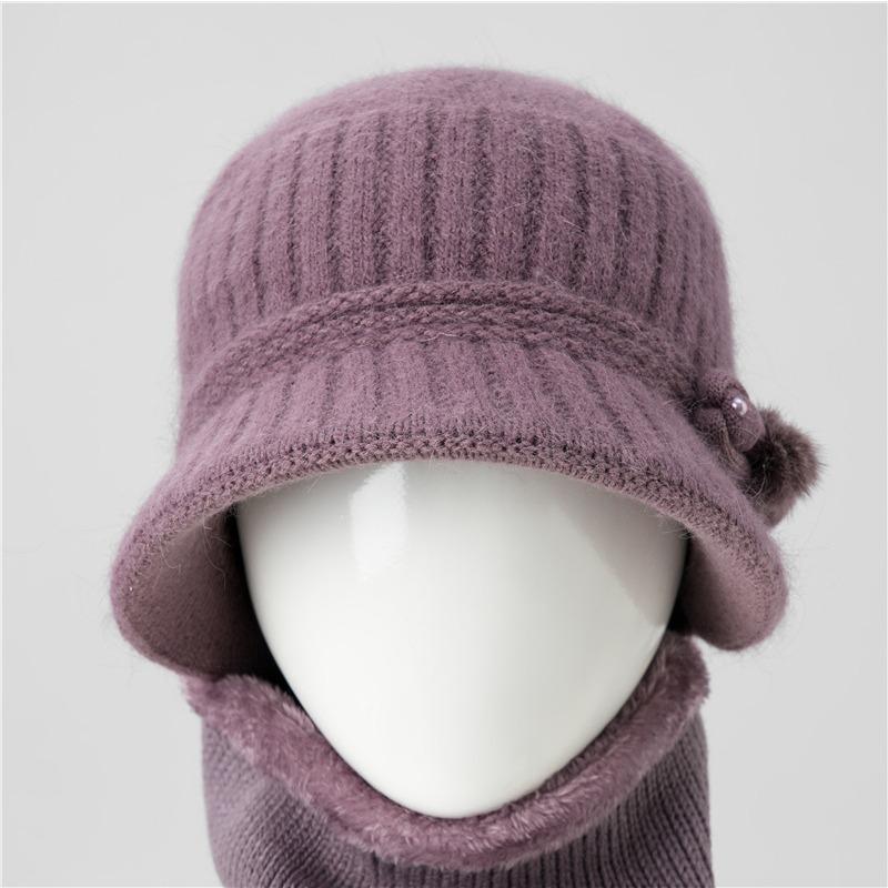 Hat Women's Autumn and Winter Knitted Hat Warm and Cold Hat Wool Hat