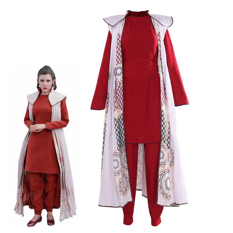 Star Wars Princess Leia Cosplay Costume Set With Polyester Fabric For Halloween