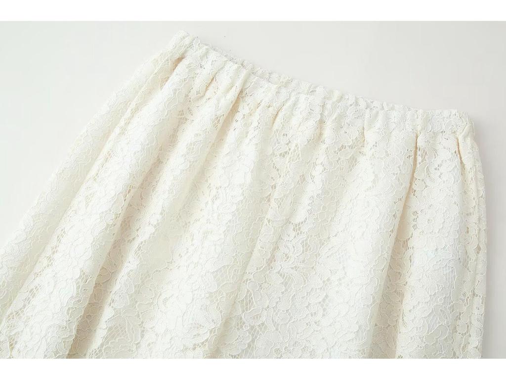 Women's Lace Elastic Waist Loose Long Pants - INS Hot Style 2026 Fashion