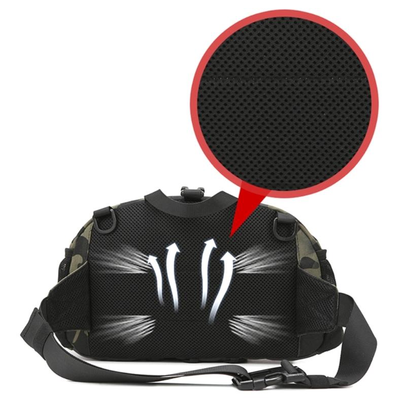 Fishing Tackle Backpack Double Shoulder Pack Splashproof Fishing Waist Bag for Men Large Capacity Backpack