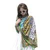 Summer Cotton and Linen Scarf Women's New Bohemian Ethnic Style Oversized Shawl Dual-purpose Summer Sunscreen Beach Silk Scarf