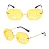 Trendy Funny Cutout Halloween Sunglasses for Women Men Party Glasses Pumpkin Glasses