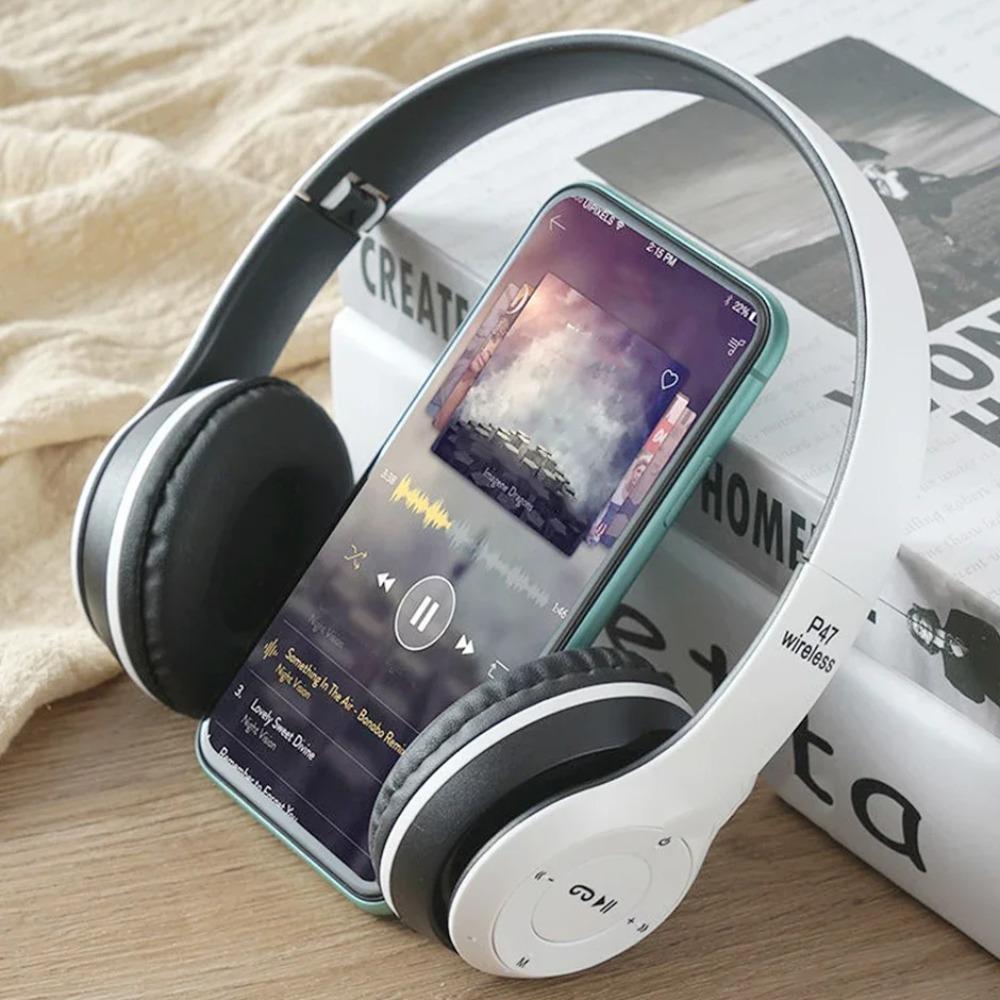 Head Mounted P47 Bluetooth Headset HiFi Sound P47 Wireless Headset Fashion P47 Headphone  Sports