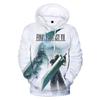 2026 New Anime Game Hooded Sweatshirts Final Fantasy VII Cosplay 3D Printed Hoodie Hip Hop Pullover Sport Casual Hoodies