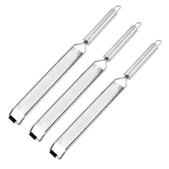 Lemon Zester Cheese Grater Stainless Steel Citrus Peeler with Non-Slip Handle Multi-Purpose Kitchen Tool for Citrus Parmesan Ginger