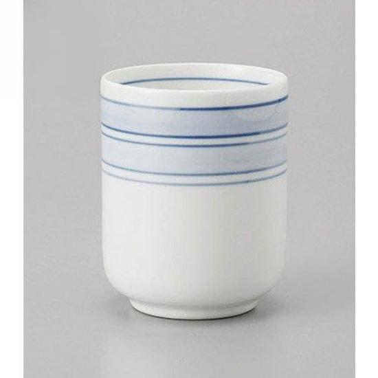 

Set of 3 Long Pattern x Reinforced and Commercial Teacups, Koma-suji [6.4 8.2cm], [For Restaurants, Inns, Use]