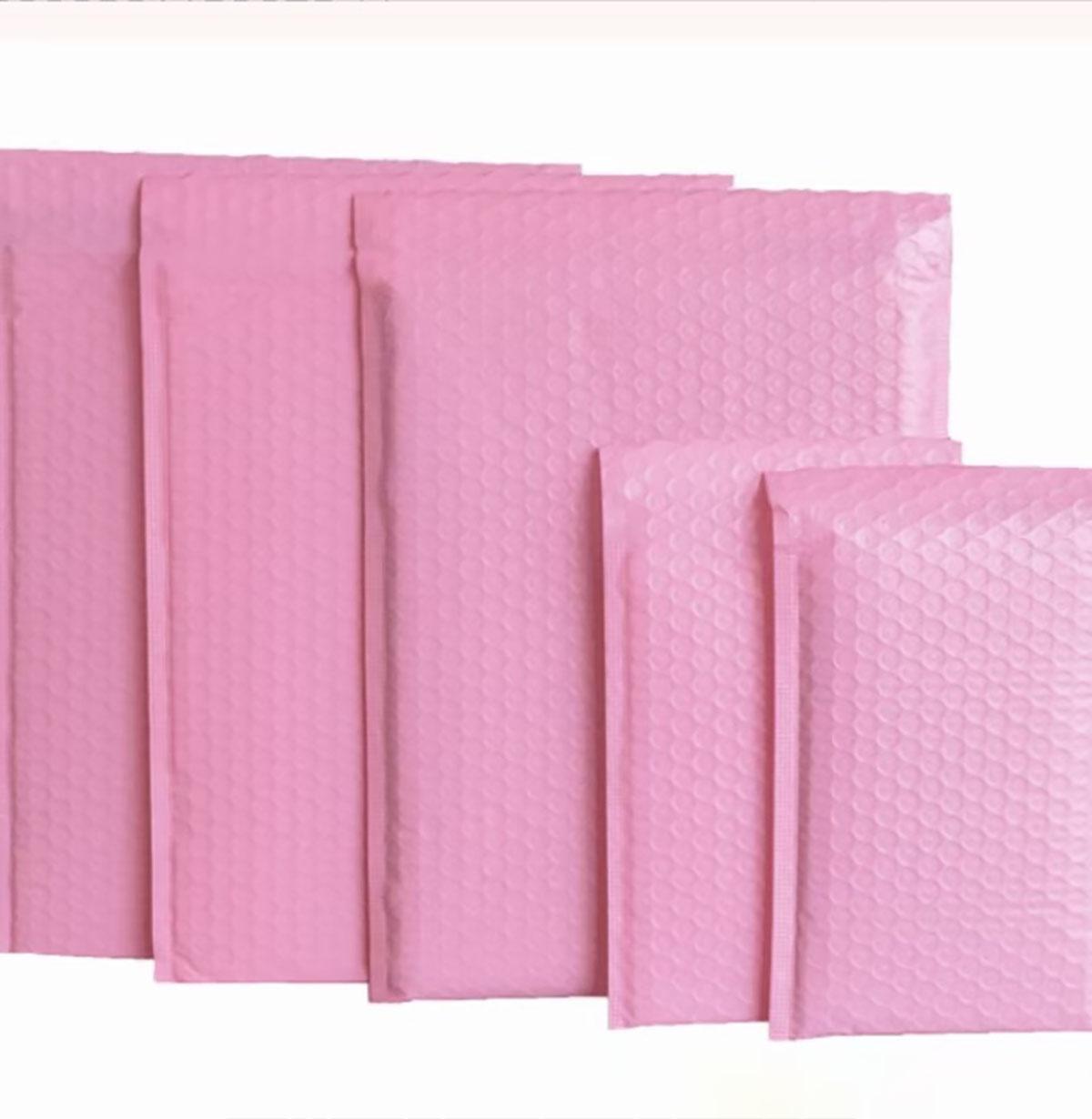 

20pcs Bubble Mailers Pink Poly Bubble Mailer Self Seal Padded Envelopes 11*15cm