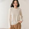 Lekasha Women's Slim Fit 100% Cashmere Semi-High Neck Top