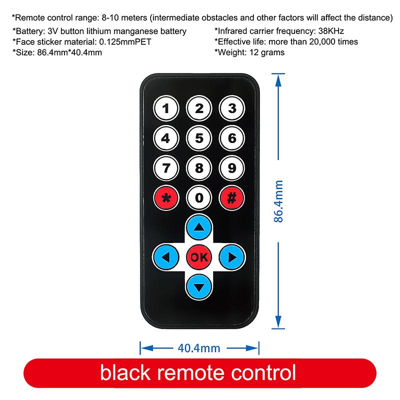 1PC ИК-удлинитель пульт дистанционного управления обучение 21 клавиатура беспроводной ТВ-бокс MP3-плеер контроллер MCU 51 универсальный ИК-пульт дистанционного управления чёрный