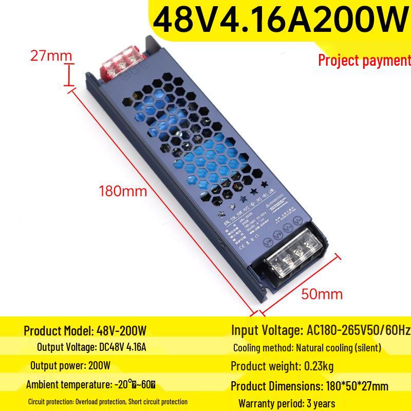 Ultradünnes, leises Netzteil: 220V auf 12V-48V für LED-Streifen & Leuchtkasten