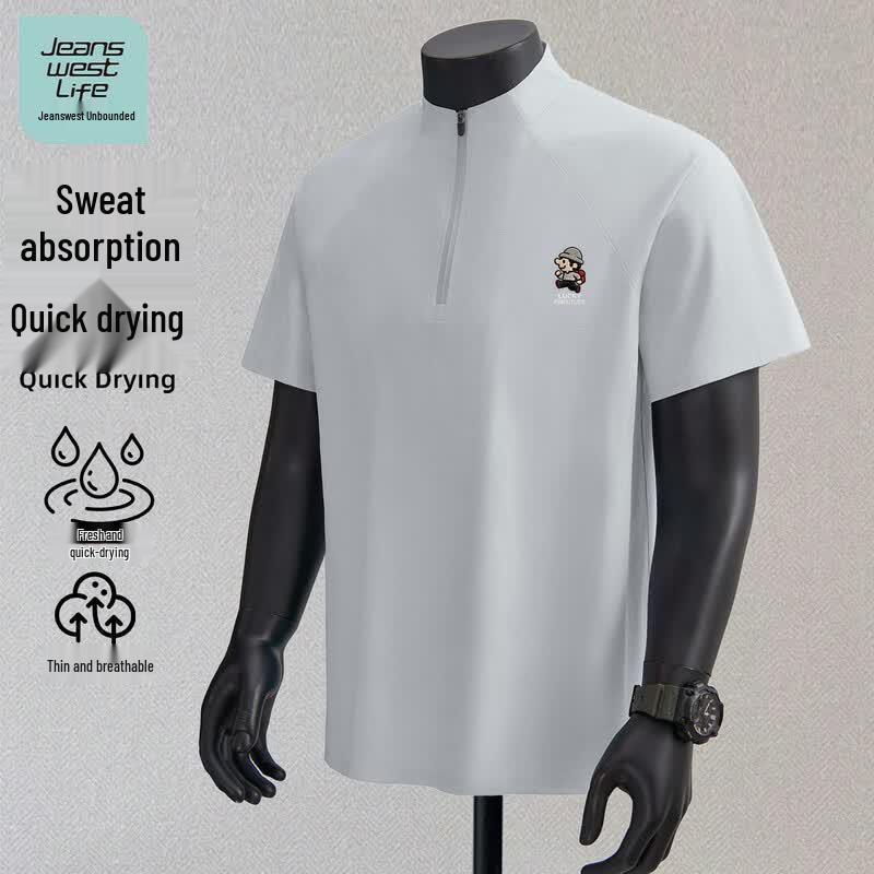 Jeanswest Life Men s Quick-Dry Breathable Short Sleeve T-Shirt 3XL