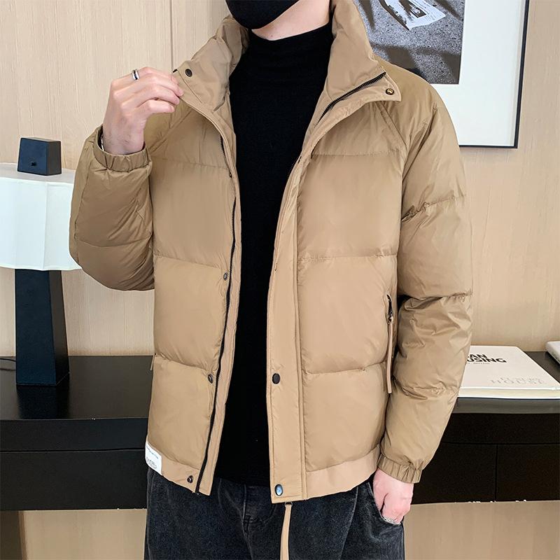 

2025 Зимняя Новинка Пуховик Мужской Тренд Пуховик Устойчивый к Холоду Теплый Повседневный Пуховик со Стойкой Воротником 5XL жёлтый