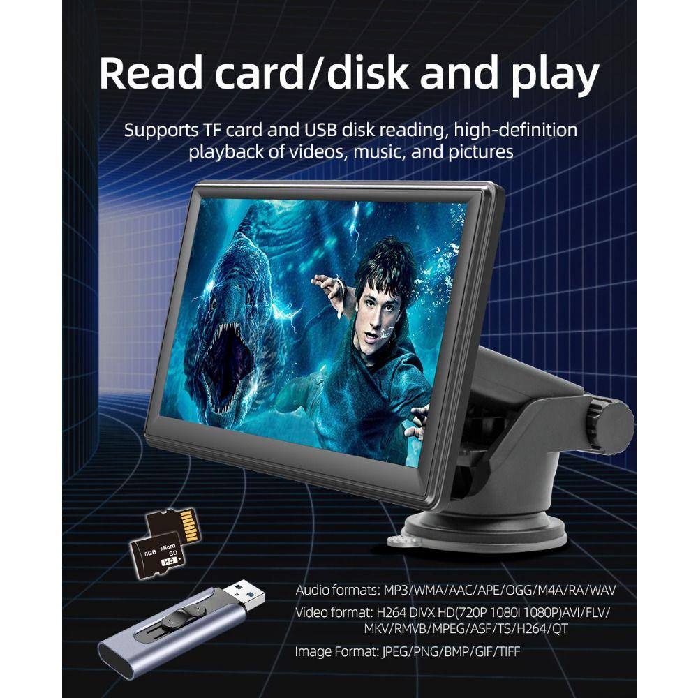 7 Inch Car Mp5 Portable Multimedia Video Player Wireless Carplay Android Auto Bluetooth FM Touch Screen